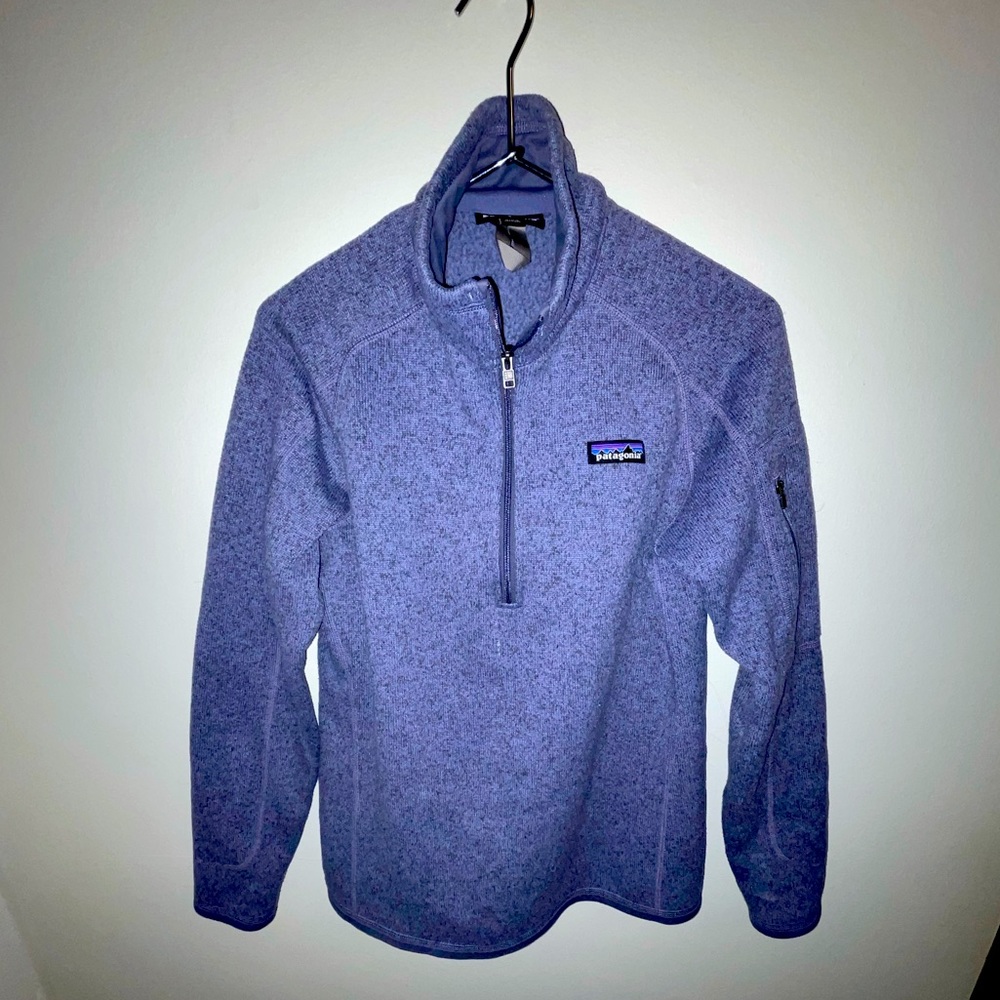 Long Sleeve Purple Patagonia Half-Zip